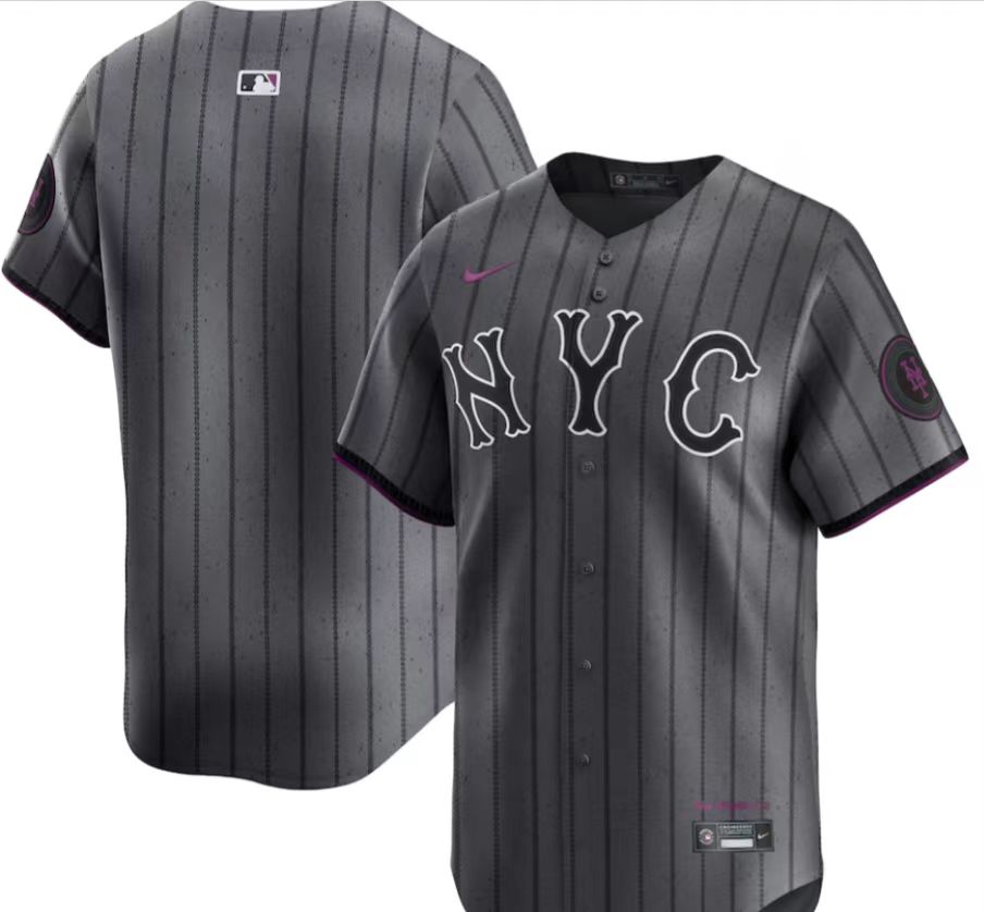 前后灰色 (3)038 MLBJE2601-09-038 New York Mets Baseball Jersey 038 USD16.98 - Image 1