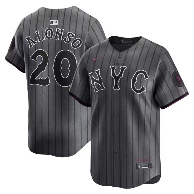 前后灰色 (4)039 MLBJE2601-09-039 New York Mets Baseball Jersey 039 USD16.98 - Image 1