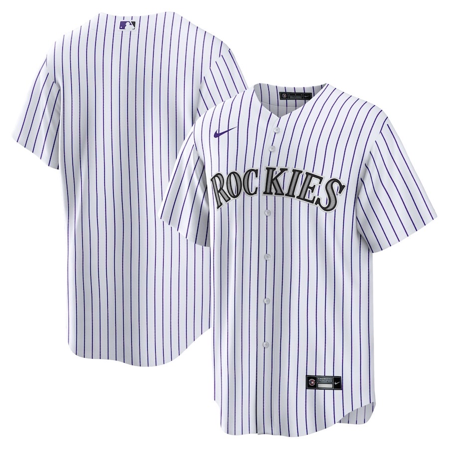 前后白条 (1)002 MLBJE2601-29-002 Colorado Rockies Baseball Jersey 002 USD16.98 - Image 1
