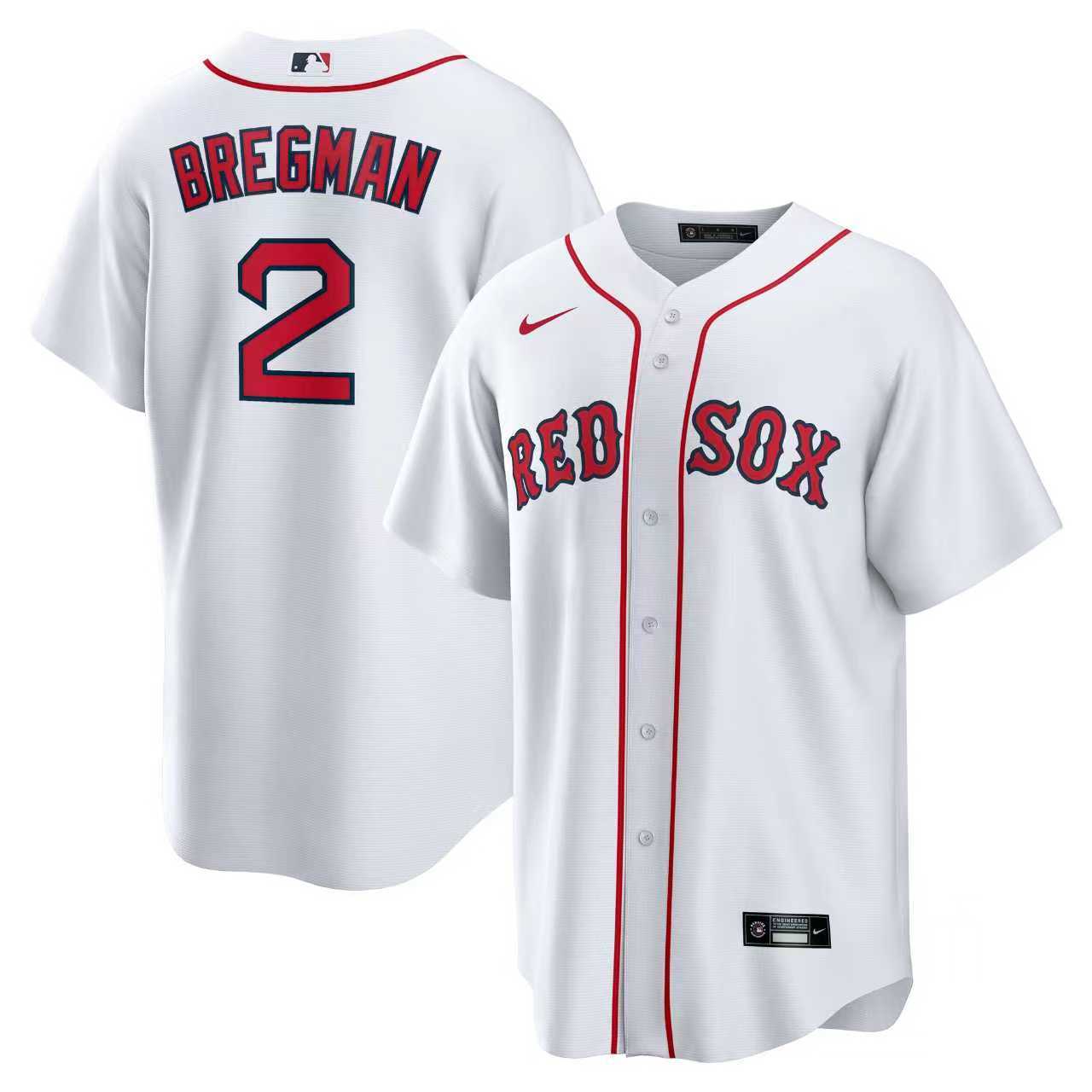 前后白色 (1)010 MLBJE2601-07-010 Boston Red Sox Baseball Jersey 010 USD16.98 - Image 1
