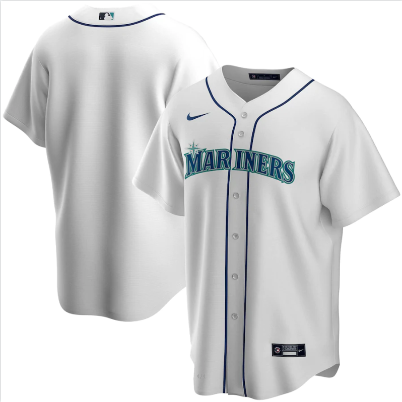 前后白色 (1010)014 MLBJE2601-15-014 Seattle Mariners Baseball Jersey 014 USD16.98 - Image 1