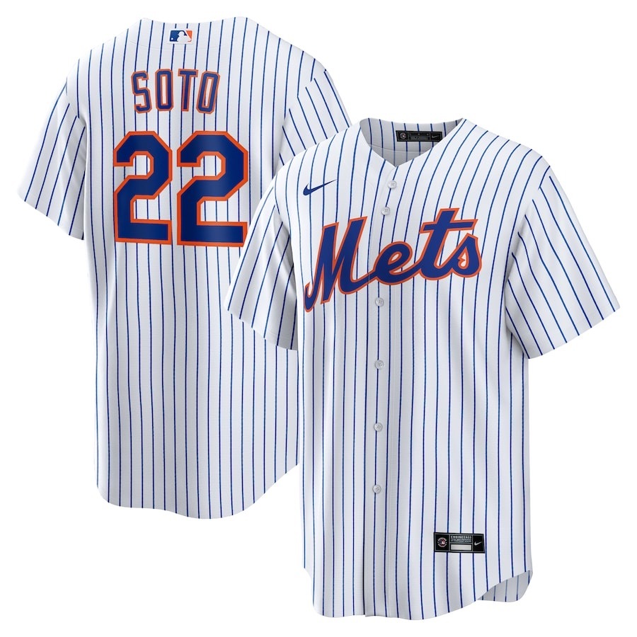 前后白色 (1)014 MLBJE2601-09-014 New York Mets Baseball Jersey 014 USD16.98 - Image 1