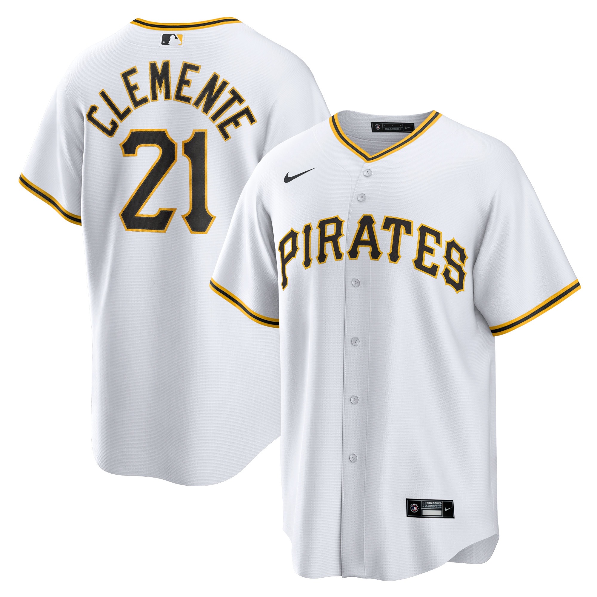 前后白色 (3)025 MLBJE2601-10-025 Pittsburgh Pirates Baseball Jersey 025 USD16.98 - Image 1