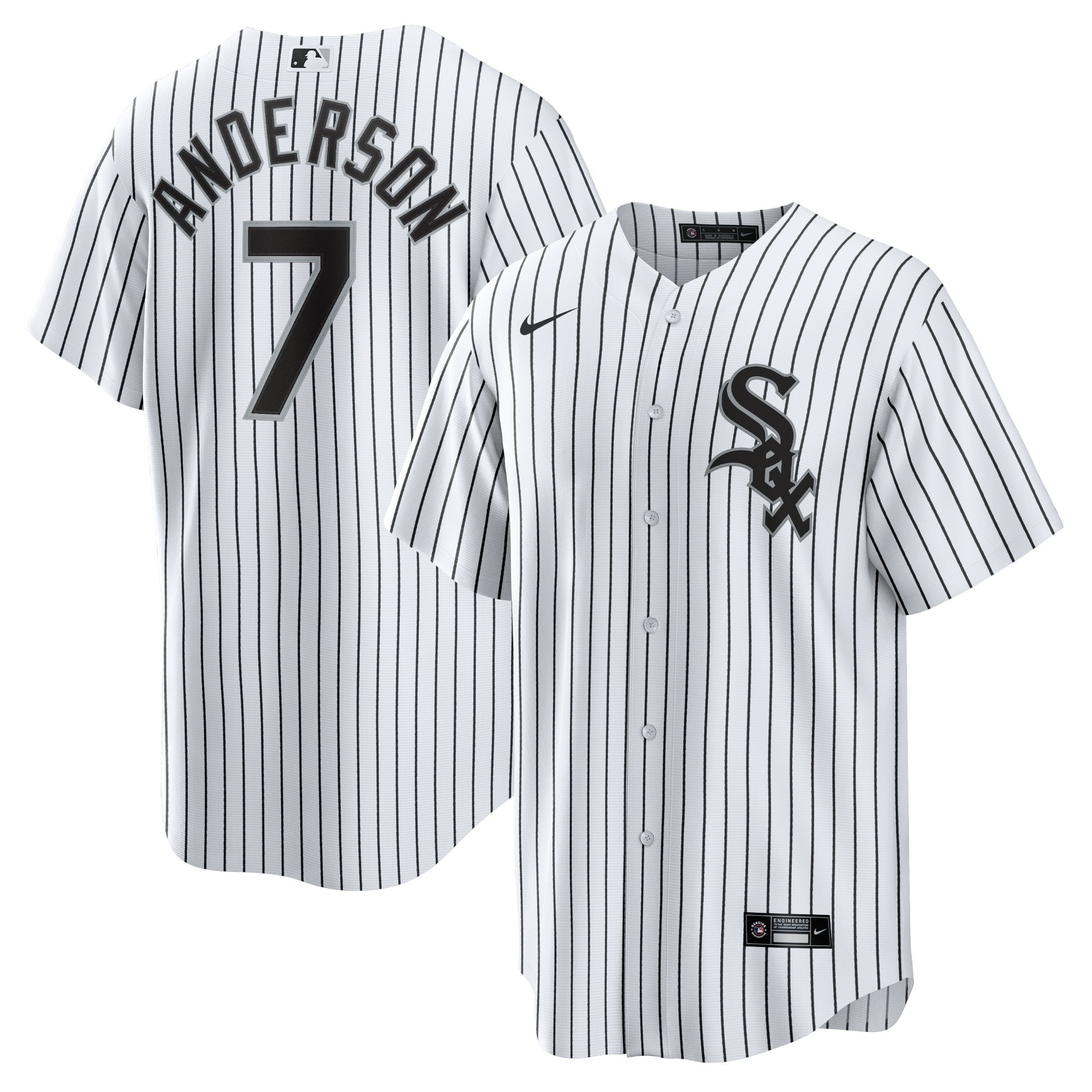 前后白色 (4)015 MLBJE2601-12-015 Chicago White Sox Baseball Jersey 015 USD16.98 - Image 1