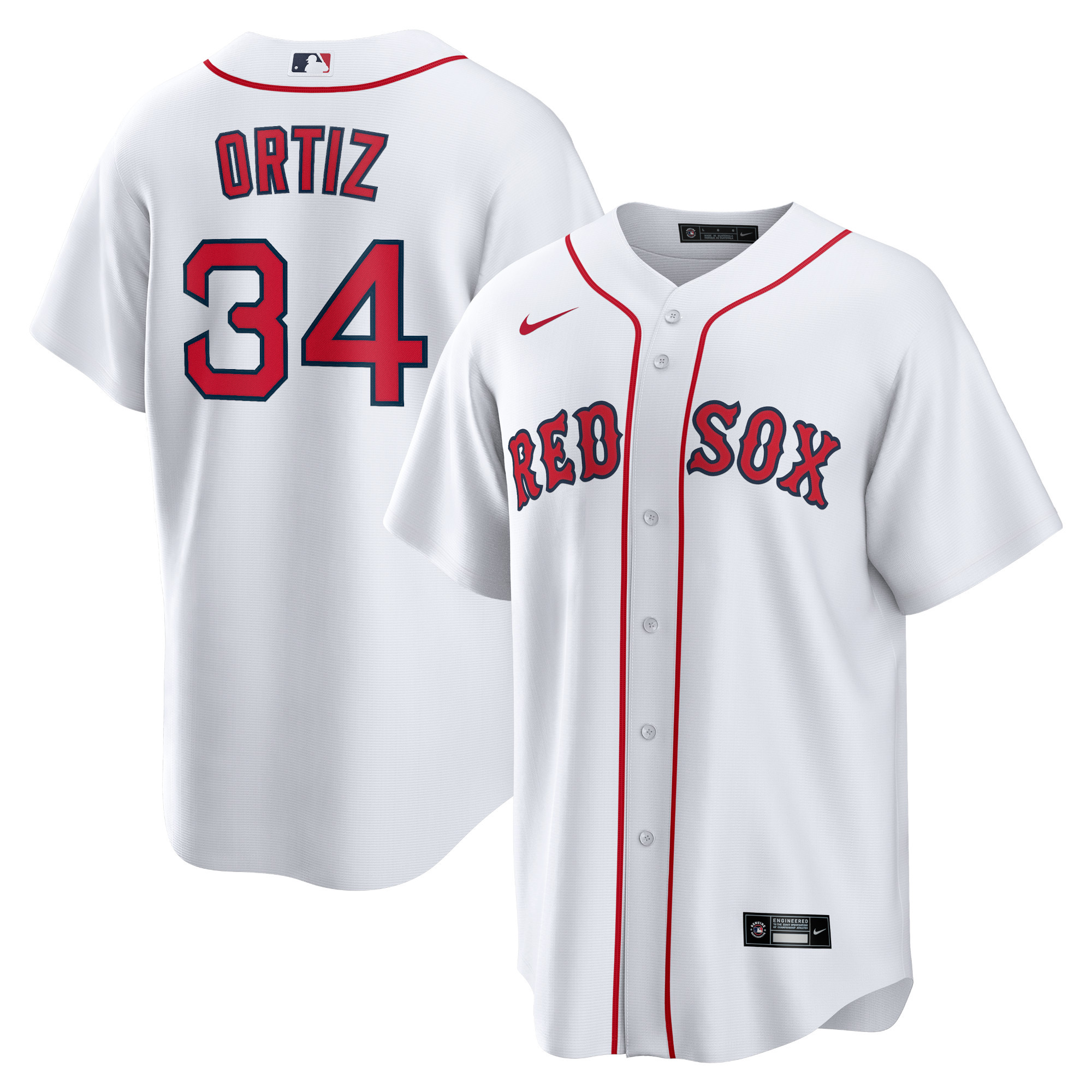 前后白色 (7)016 MLBJE2601-07-016 Boston Red Sox Baseball Jersey 016 USD16.98 - Image 1