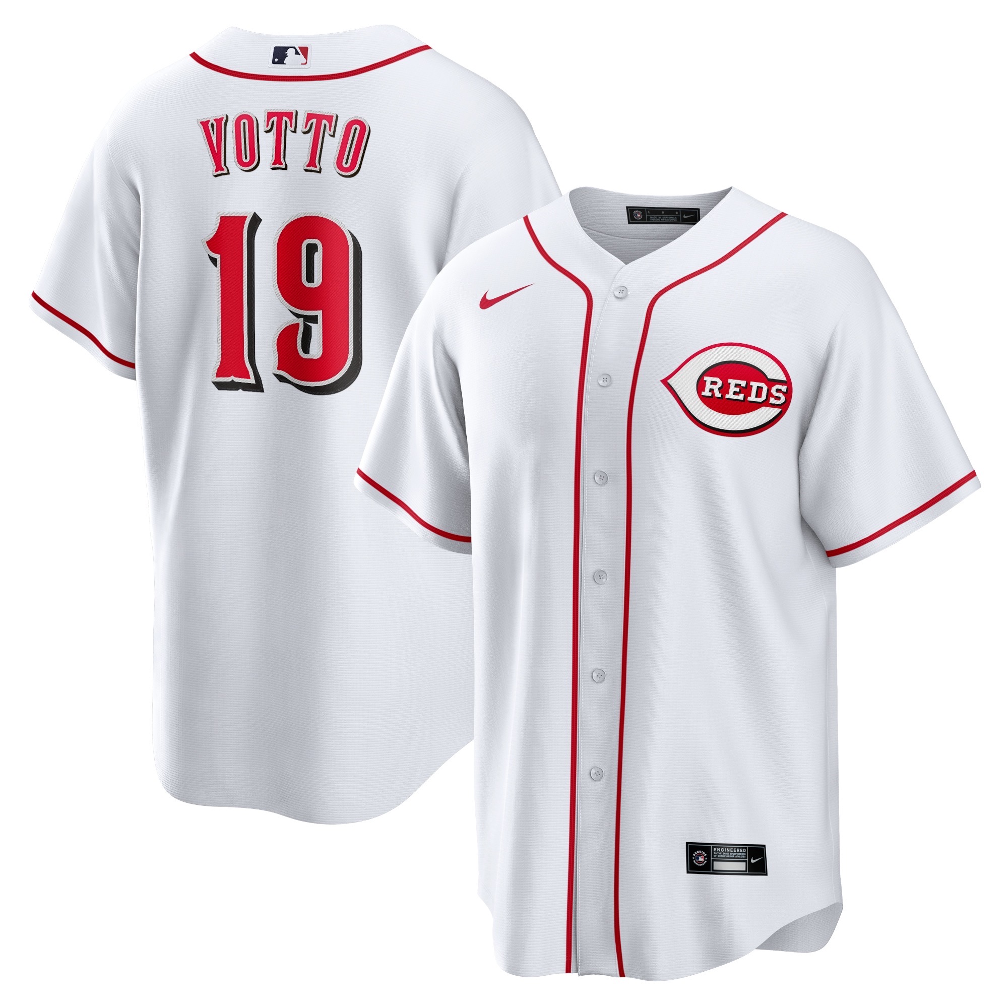 前后白色009 MLBJE2601-17-009 Cincinnati Reds Baseball Jersey 009 USD16.98 - Image 1