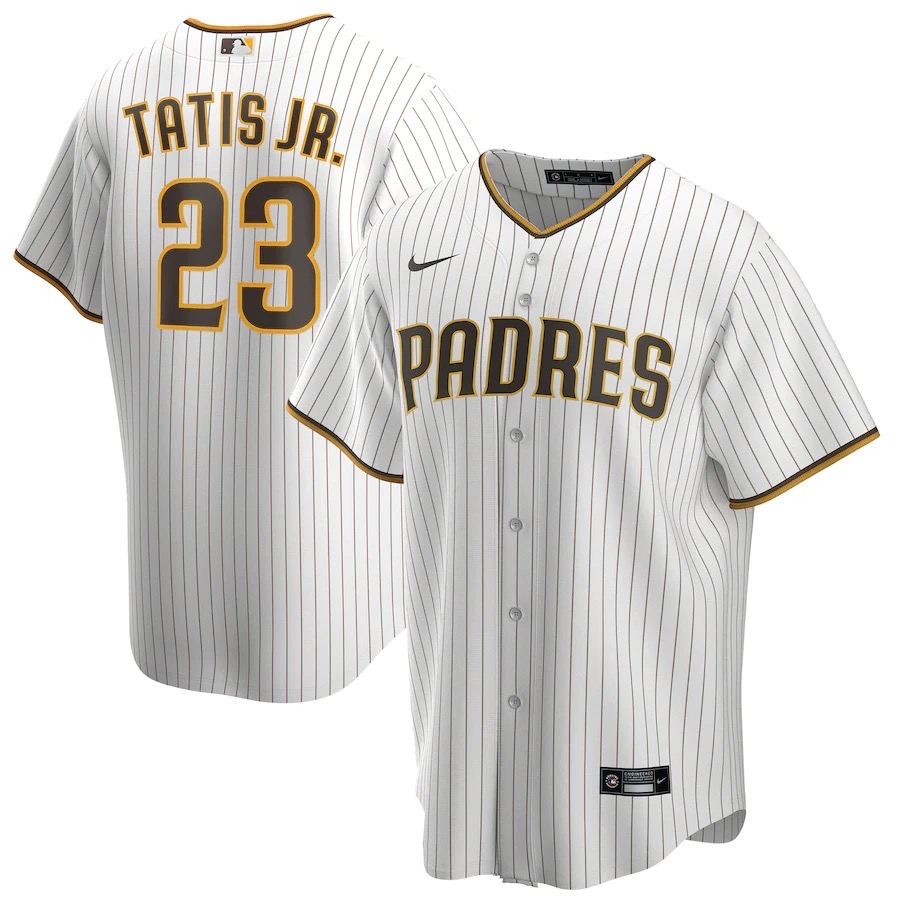 前后白色1 (2)021 MLBJE2601-08-021 San Diego Padres Baseball Jersey 021 USD16.98 - Image 1