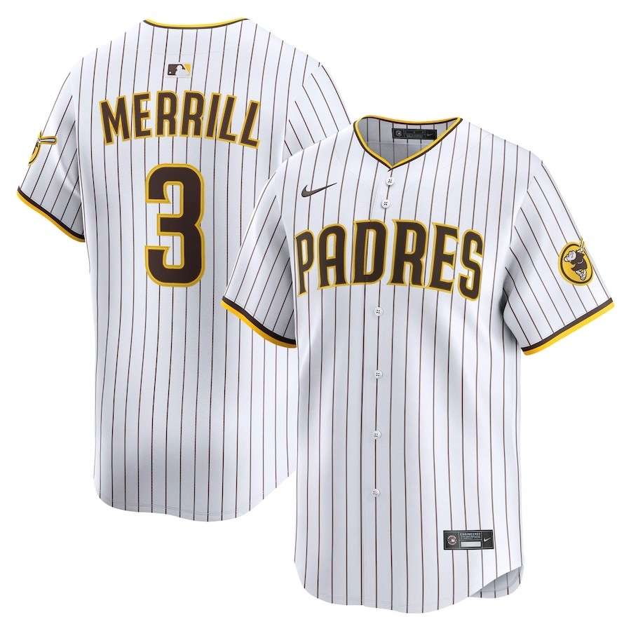 前后白色2 (1)023 MLBJE2601-08-023 San Diego Padres Baseball Jersey 023 USD16.98 - Image 1