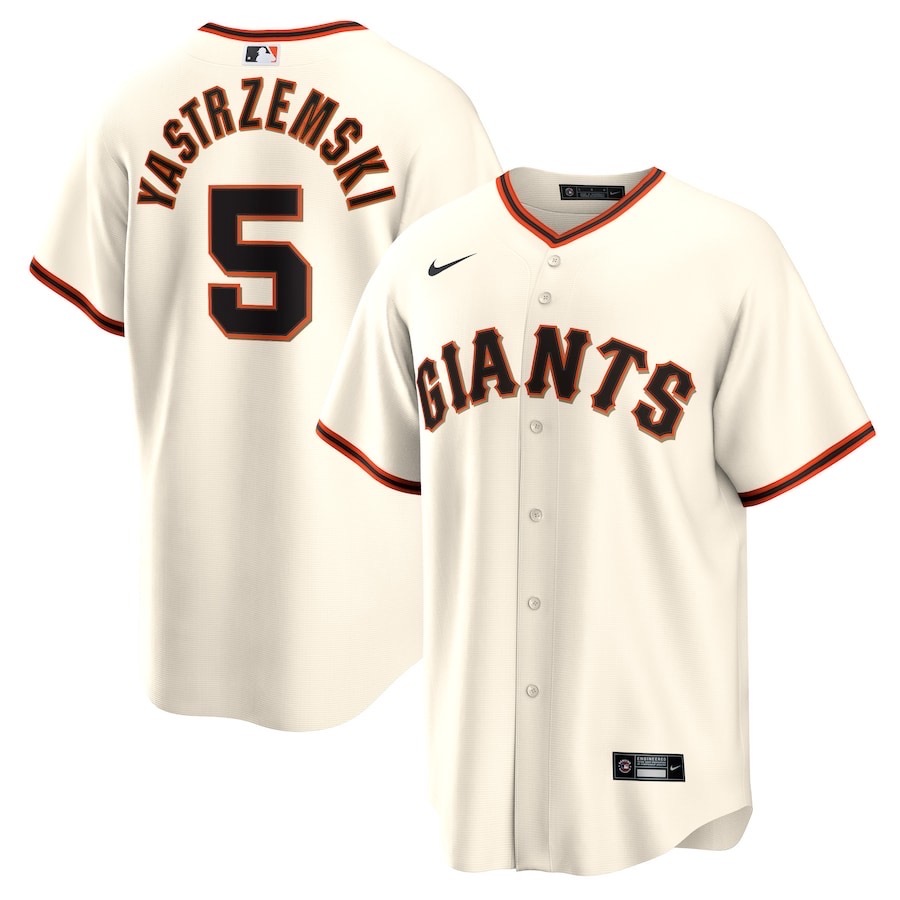前后米色 (2)025 MLBJE2601-13-025 San Francisco Giants Baseball Jersey 025 USD16.98 - Image 1