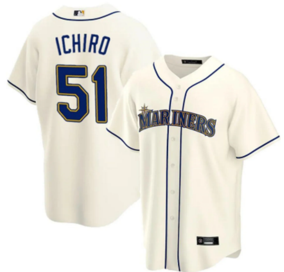 前后米色022 MLBJE2601-15-022 Seattle Mariners Baseball Jersey 022 USD16.98 - Image 1