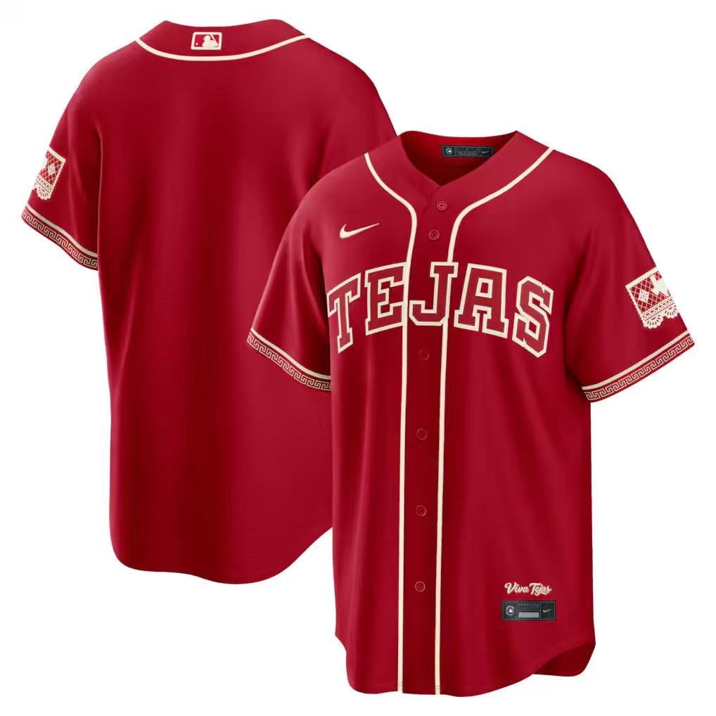 前后红色 (1)015 MLBJE2601-16-015 Texas Rangers Baseball Jersey 015 USD16.98 - Image 1