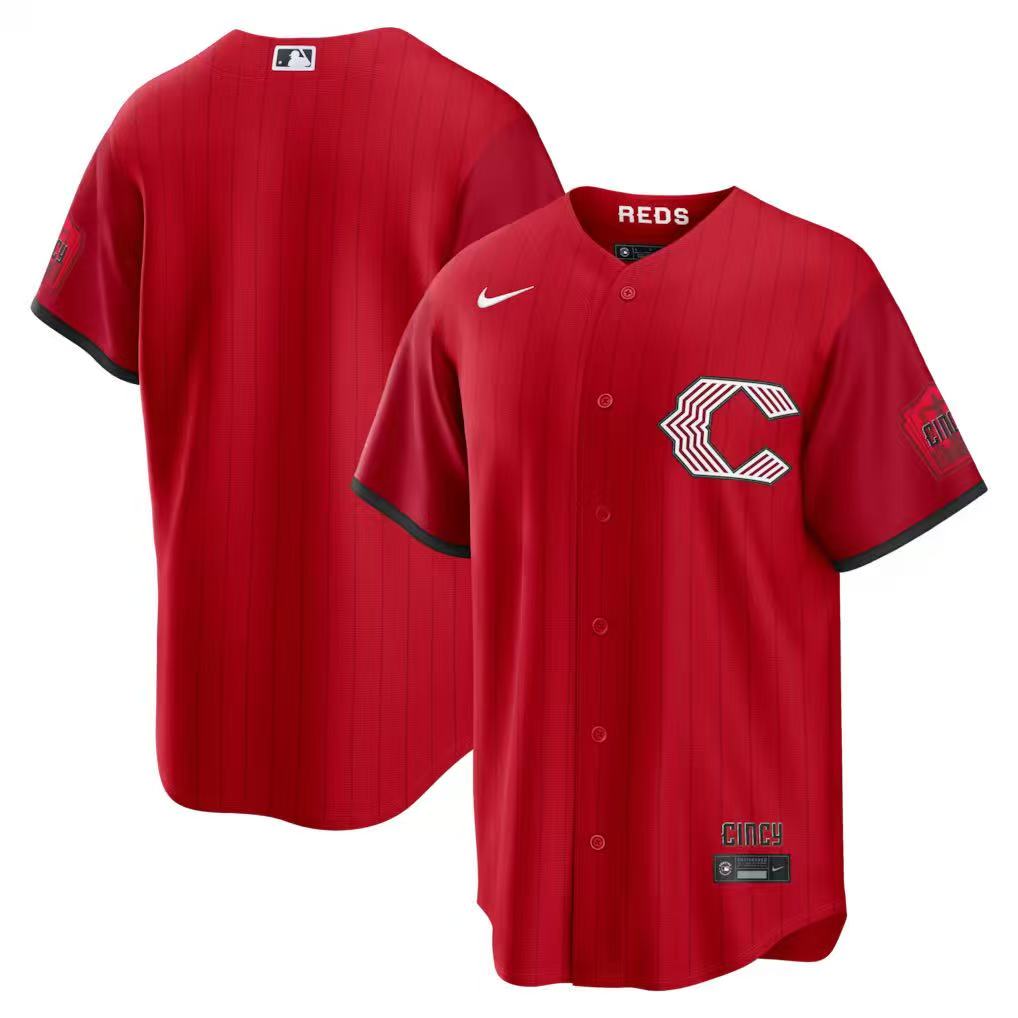 前后红色 (1)018 MLBJE2601-17-018 Cincinnati Reds Baseball Jersey 018 USD16.98 - Image 1