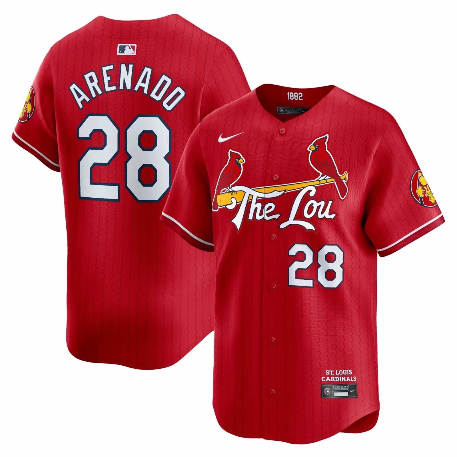 前后红色 (4)014 MLBJE2601-14-014 St. Louis Cardinals Baseball Jersey 014 USD16.98 - Image 1