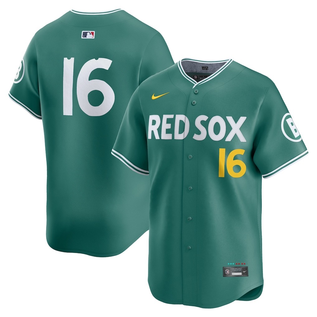 前后绿色 (3)032 MLBJE2601-07-032 Boston Red Sox Baseball Jersey 032 USD16.98 - Image 1