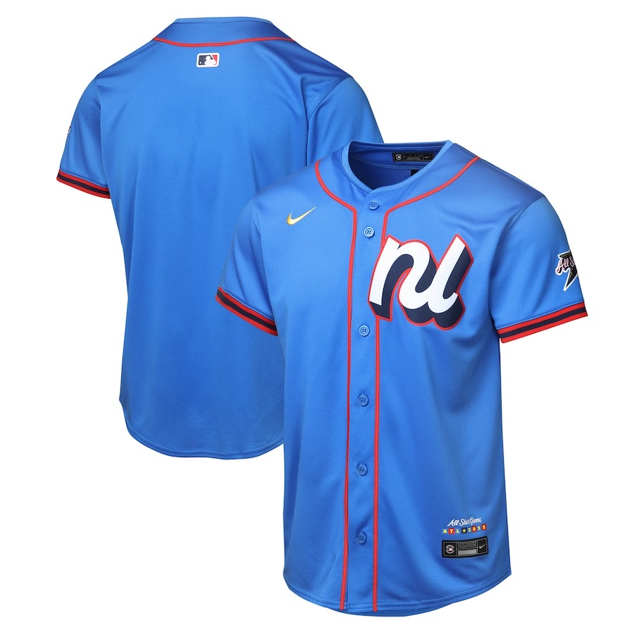 前后蓝色 (1) MLBJE2601-32-001 2025 All-Star Baseball Jersey 001 USD16.98 - Image 1
