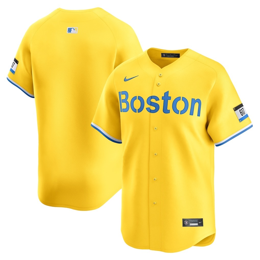 前后黄色 (2)025 MLBJE2601-07-025 Boston Red Sox Baseball Jersey 025 USD16.98 - Image 1