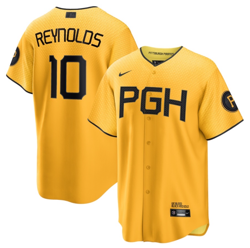 前后黄色 (3)033 MLBJE2601-10-033 Pittsburgh Pirates Baseball Jersey 033 USD16.98 - Image 1