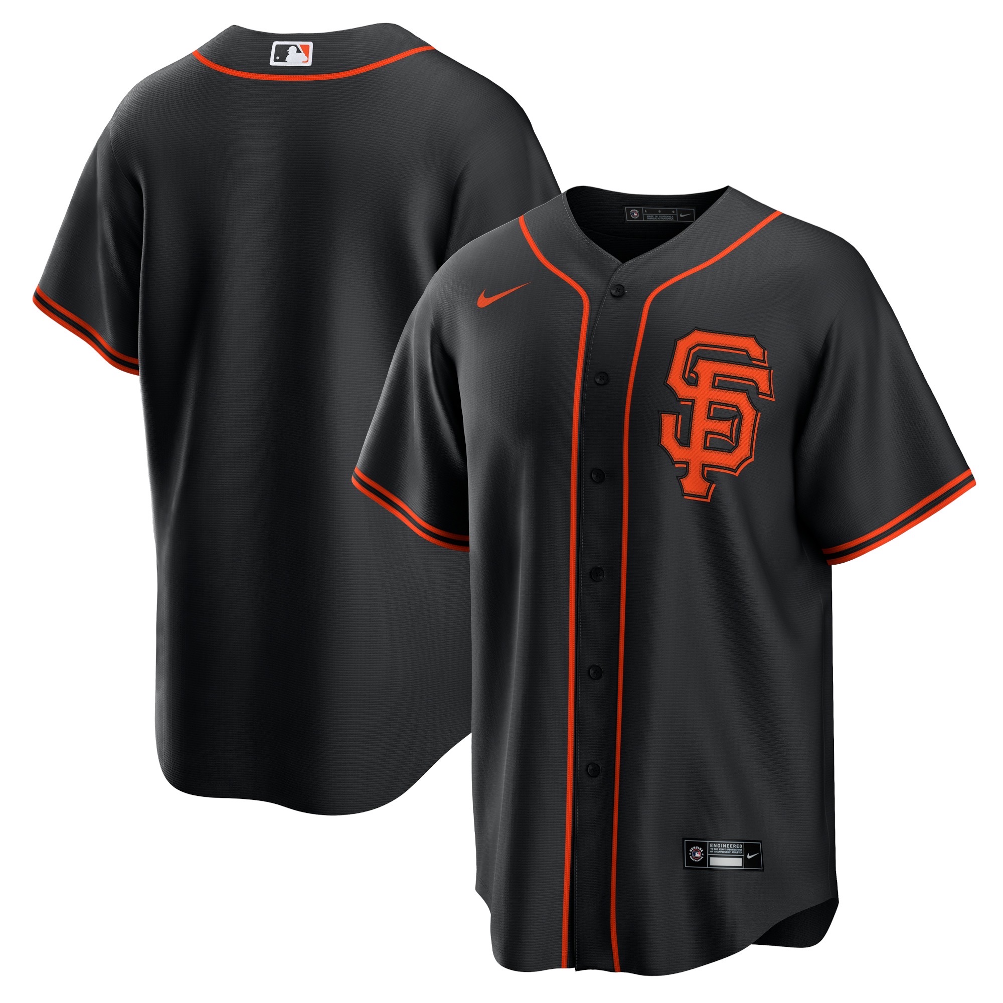 前后黑色 (6)020 MLBJE2601-13-020 San Francisco Giants Baseball Jersey 020 USD16.98 - Image 1