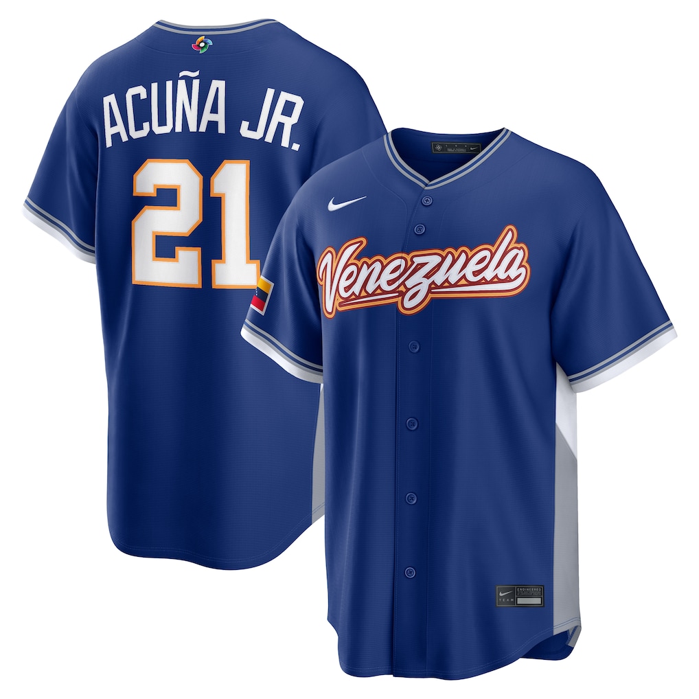 委内瑞拉蓝色21号013 MLBJE2601-31-013 2026 WBC Baseball Jersey 013 USD16.98 - Image 1
