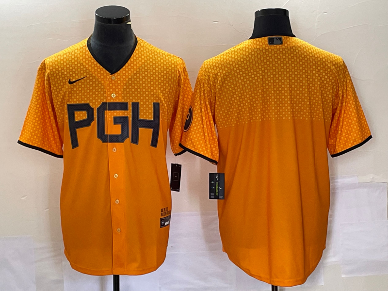 并排桔色 (2)016 MLBJE2601-10-016 Pittsburgh Pirates Baseball Jersey 016 USD16.98 - Image 1