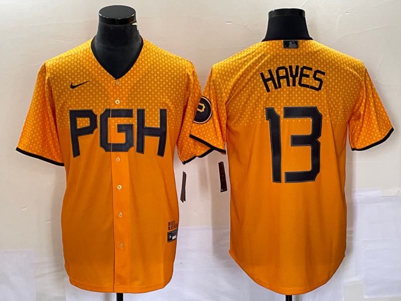 并排桔色 (4)018 MLBJE2601-10-018 Pittsburgh Pirates Baseball Jersey 018 USD16.98 - Image 1