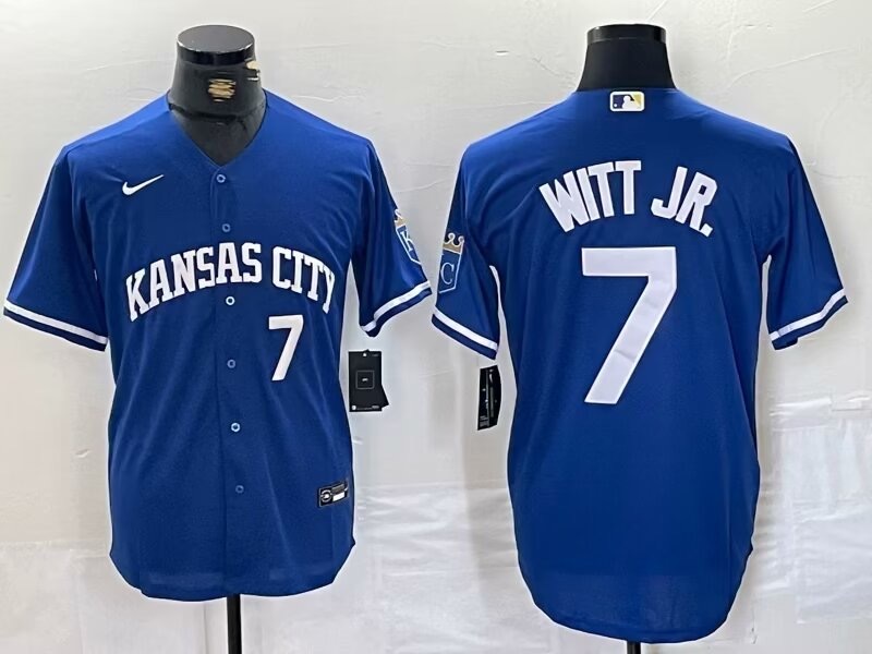 并排浅兰3 (5)011 MLBJE2601-26-011 Kansas City Royals Baseball Jersey 011 USD16.98 - Image 1
