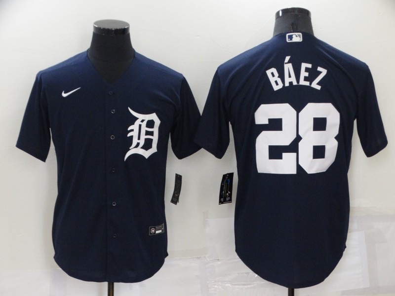 并排深蓝色 (3)011 MLBJE2601-11-011 Detroit Tigers Baseball Jersey 011 USD16.98 - Image 1