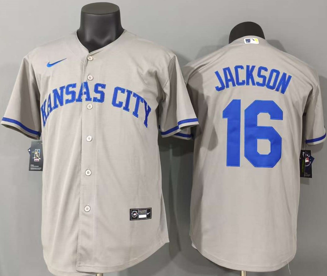 并排灰色 (1)003 MLBJE2601-26-003 Kansas City Royals Baseball Jersey 003 USD16.98 - Image 1