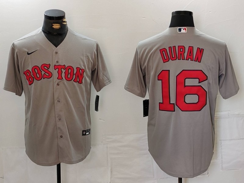 并排灰色 (1)007 MLBJE2601-07-007 Boston Red Sox Baseball Jersey 007 USD16.98 - Image 1