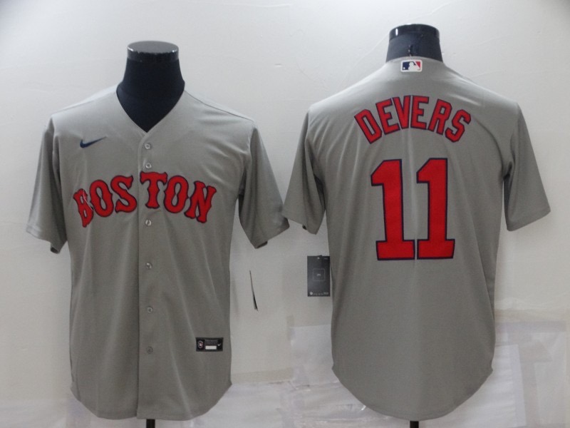 并排灰色 (2)008 MLBJE2601-07-008 Boston Red Sox Baseball Jersey 008 USD16.98 - Image 1
