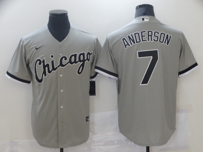 并排灰色 (2)010 MLBJE2601-12-010 Chicago White Sox Baseball Jersey 010 USD16.98 - Image 1