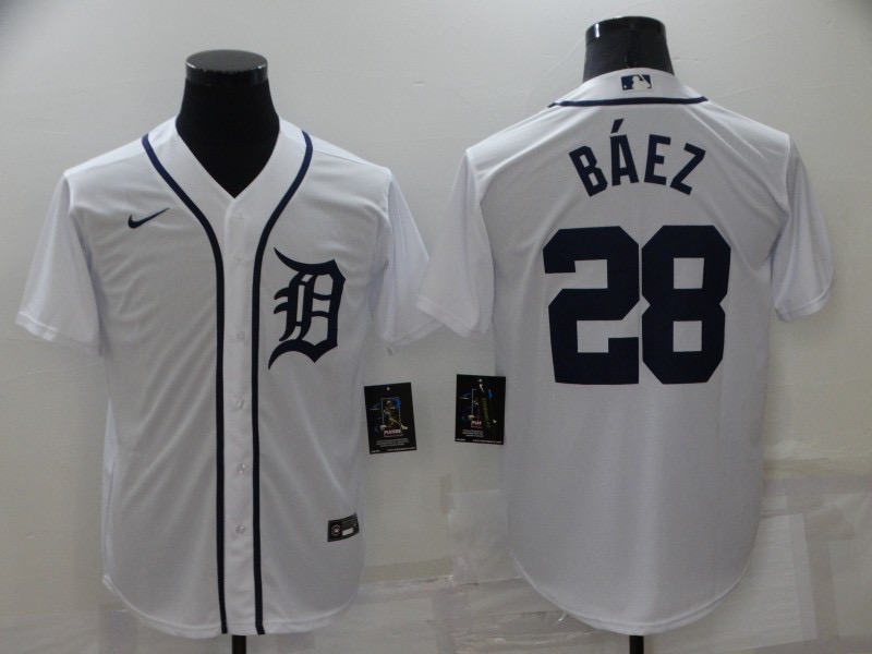 并排白色 (1) MLBJE2601-11-001 Detroit Tigers Baseball Jersey 001 USD16.98 - Image 1