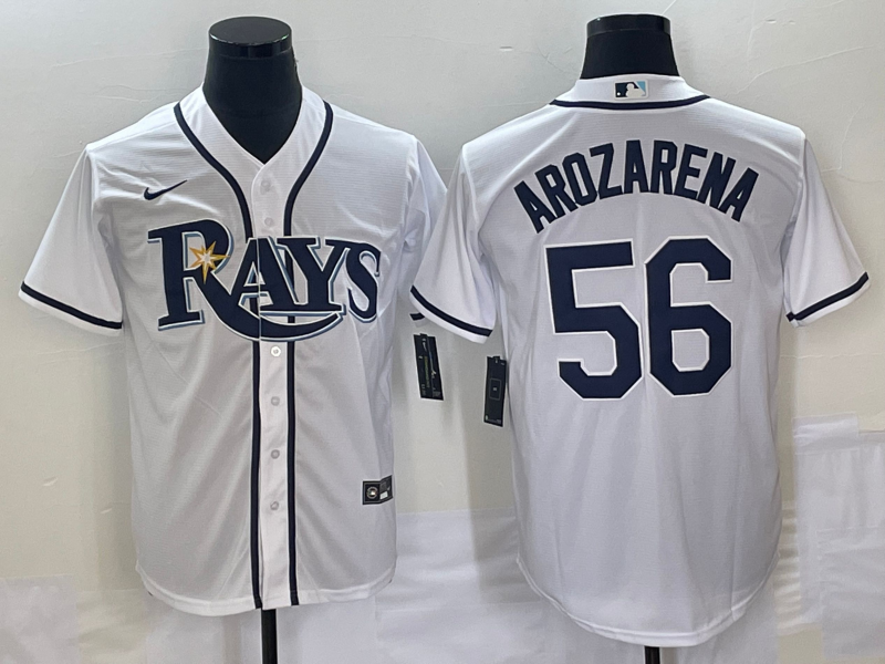 并排白色 (1)002 MLBJE2601-21-002 Tampa Bay Rays Baseball Jersey 002 USD16.98 - Image 1