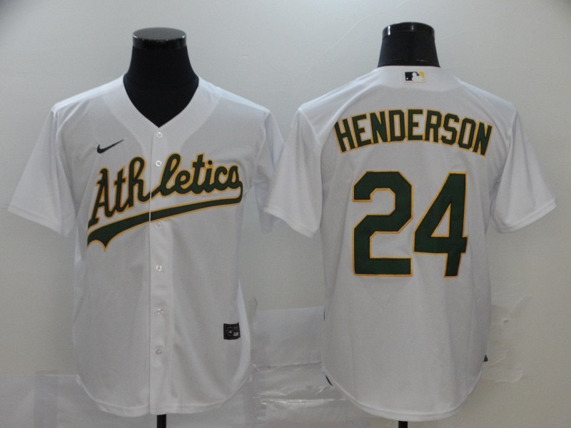 并排白色 MLBJE2601-25-001 Oakland Athletics Baseball Jersey 001 USD16.98 - Image 1