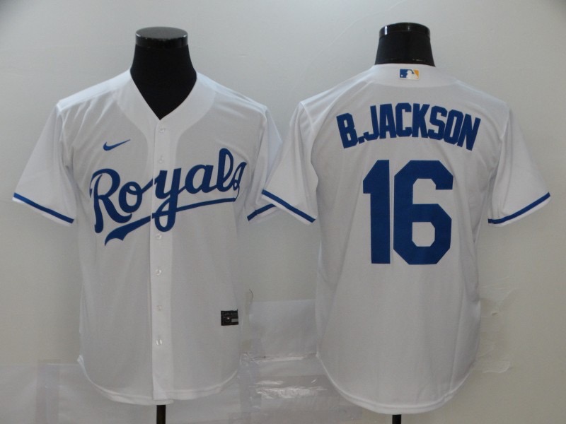 并排白色 MLBJE2601-26-001 Kansas City Royals Baseball Jersey 001 USD16.98 - Image 1