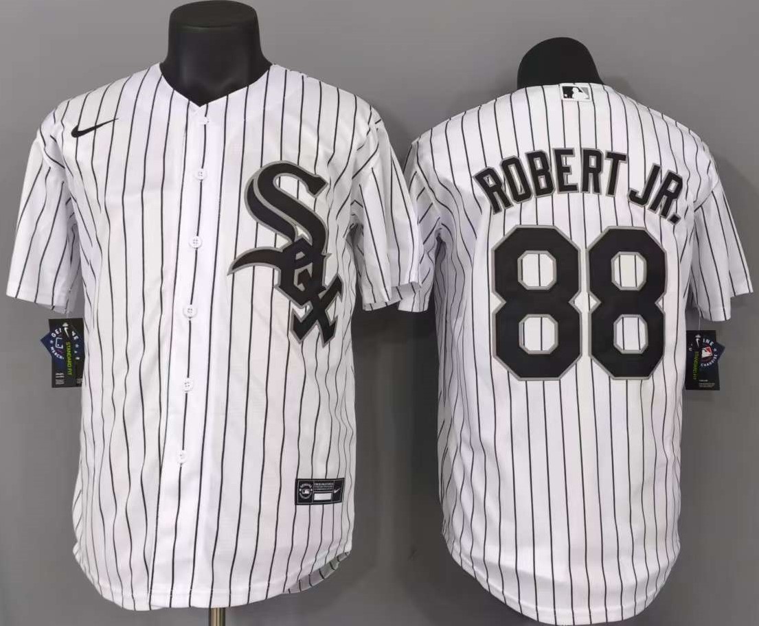 并排白色 (3)003 MLBJE2601-12-003 Chicago White Sox Baseball Jersey 003 USD16.98 - Image 1
