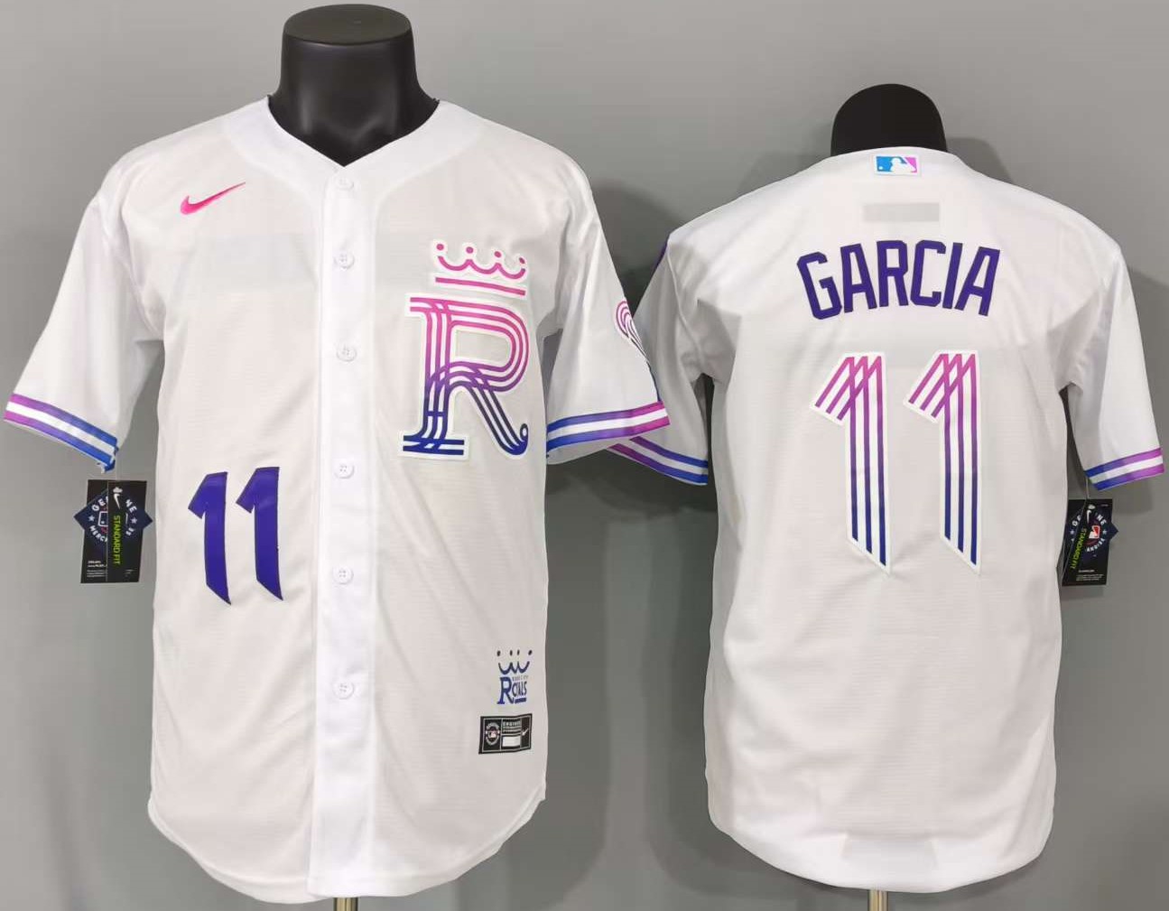 并排白色002 MLBJE2601-26-002 Kansas City Royals Baseball Jersey 002 USD16.98 - Image 1