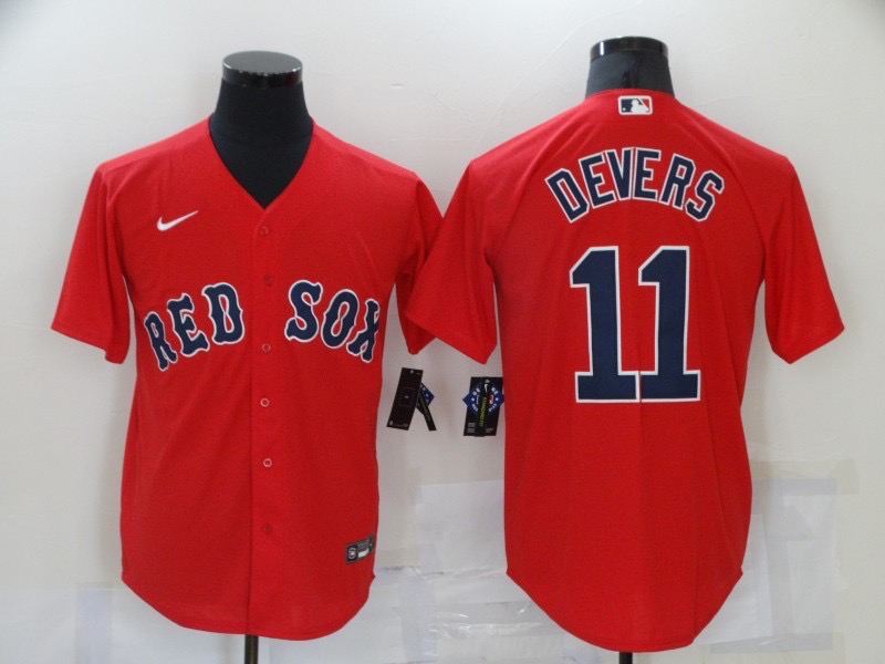 并排红色 (2)006 MLBJE2601-07-006 Boston Red Sox Baseball Jersey 006 USD16.98 - Image 1