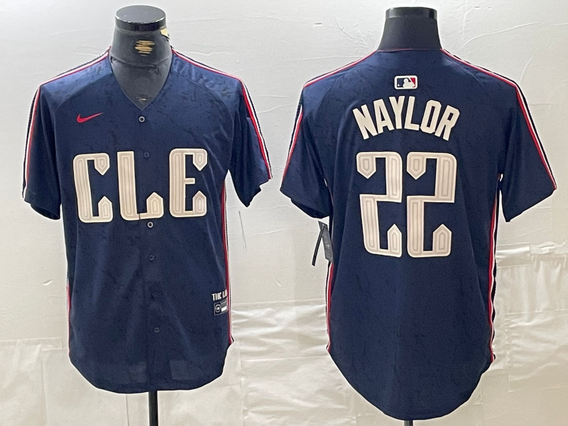 并排蓝色 (2)002 MLBJE2601-30-002 Cleveland Guardians Baseball Jersey 002 USD16.98 - Image 1