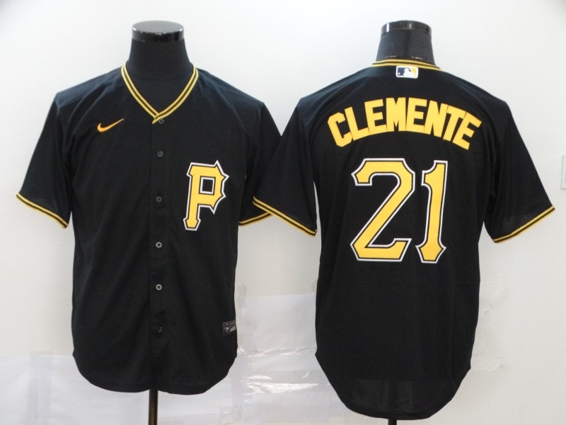 并排黑色 (1)005 MLBJE2601-10-005 Pittsburgh Pirates Baseball Jersey 005 USD16.98 - Image 1