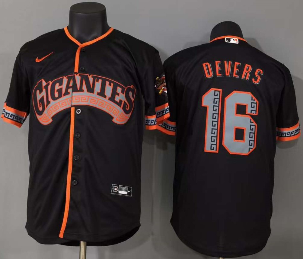 并排黑色2 (2)006 MLBJE2601-13-006 San Francisco Giants Baseball Jersey 006 USD16.98 - Image 1