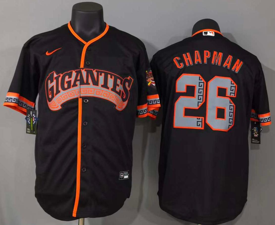 并排黑色2 (3)008 MLBJE2601-13-008 San Francisco Giants Baseball Jersey 008 USD16.98 - Image 1