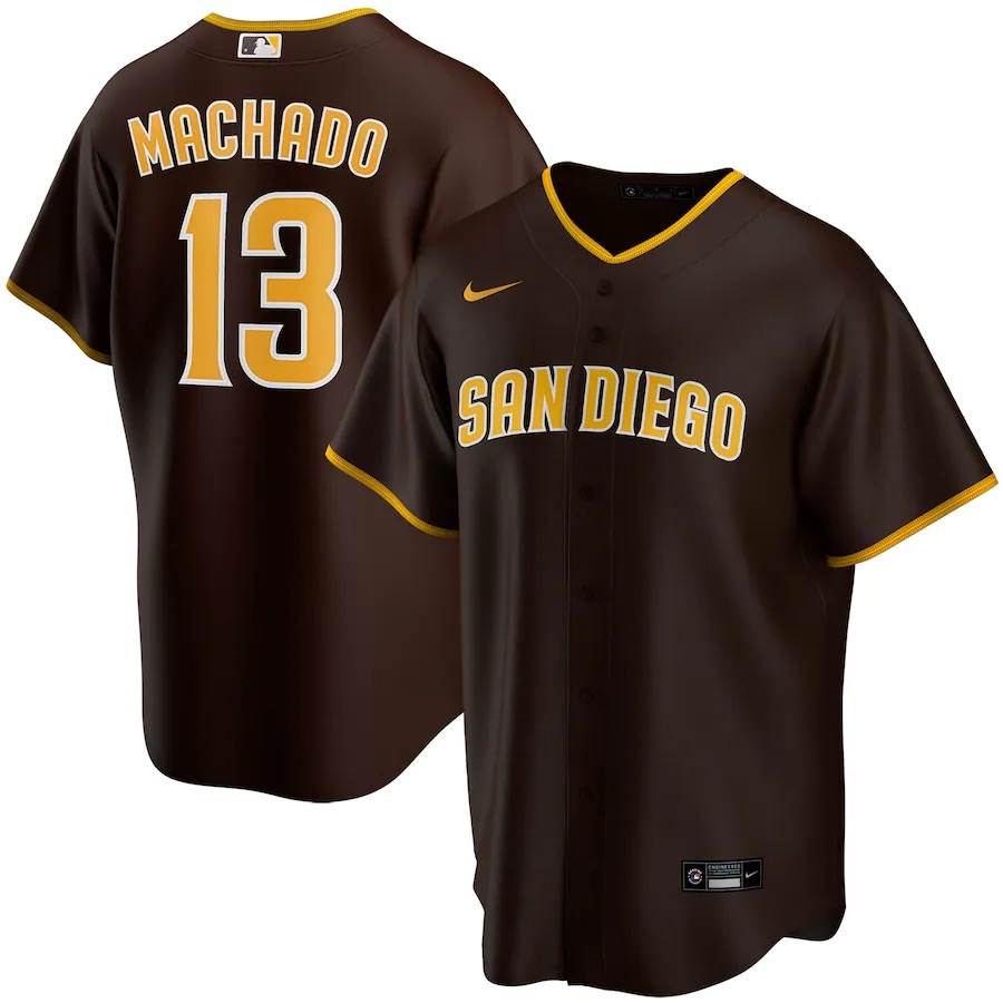 棕色039 MLBJE2601-08-039 San Diego Padres Baseball Jersey 039 USD16.98 - Image 1