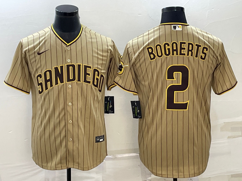 横排卡其 (1)017 MLBJE2601-08-017 San Diego Padres Baseball Jersey 017 USD16.98 - Image 1