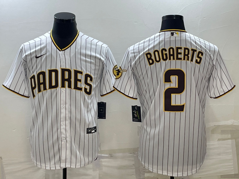 横排白色 (1)002 MLBJE2601-08-002 San Diego Padres Baseball Jersey 002 USD16.98 - Image 1