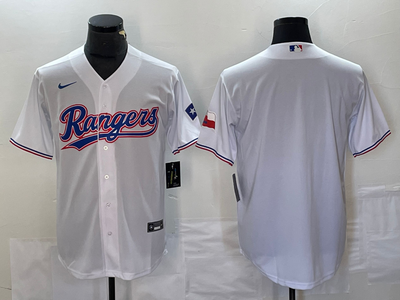 横排白色 (2)002 MLBJE2601-16-002 Texas Rangers Baseball Jersey 002 USD16.98 - Image 1