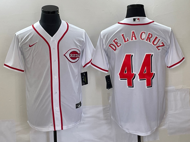 横排白色 MLBJE2601-17-001 Cincinnati Reds Baseball Jersey 001 USD16.98 - Image 1