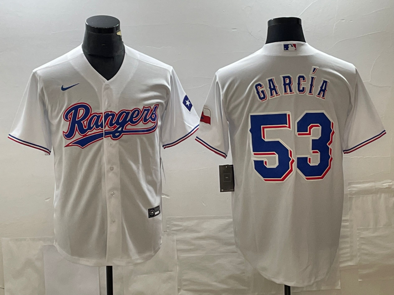 横排米白009 MLBJE2601-16-009 Texas Rangers Baseball Jersey 009 USD16.98 - Image 1