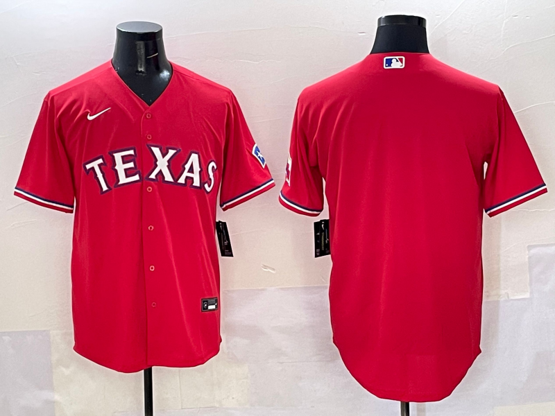 横排红色 (1)005 MLBJE2601-16-005 Texas Rangers Baseball Jersey 005 USD16.98 - Image 1