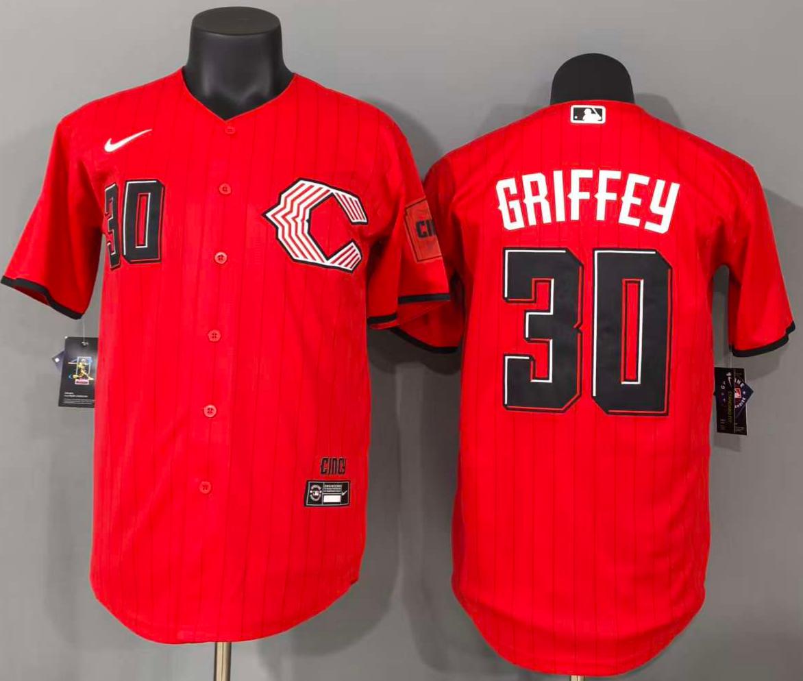 横排红色 (2)007 MLBJE2601-17-007 Cincinnati Reds Baseball Jersey 007 USD16.98 - Image 1